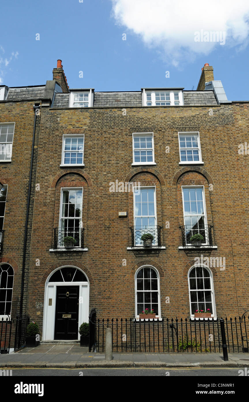 Brick built house in Canonbury Square Islington London England