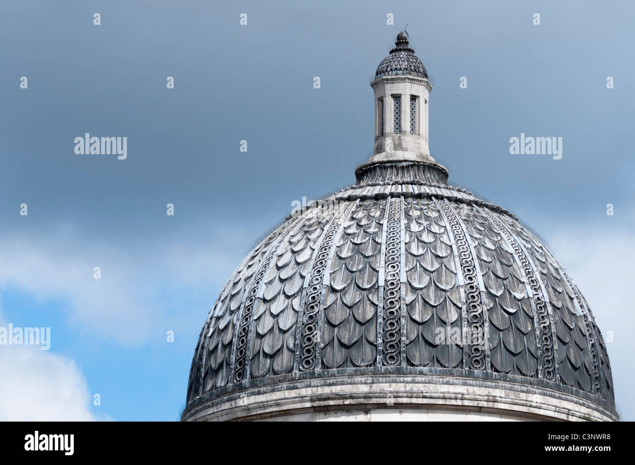 The domed roof of the National Gellery in London,England,UK Stock Photo