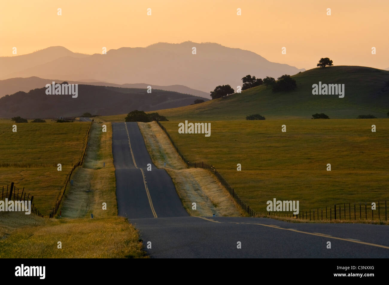Scenery distance far in the distance the long road american hires