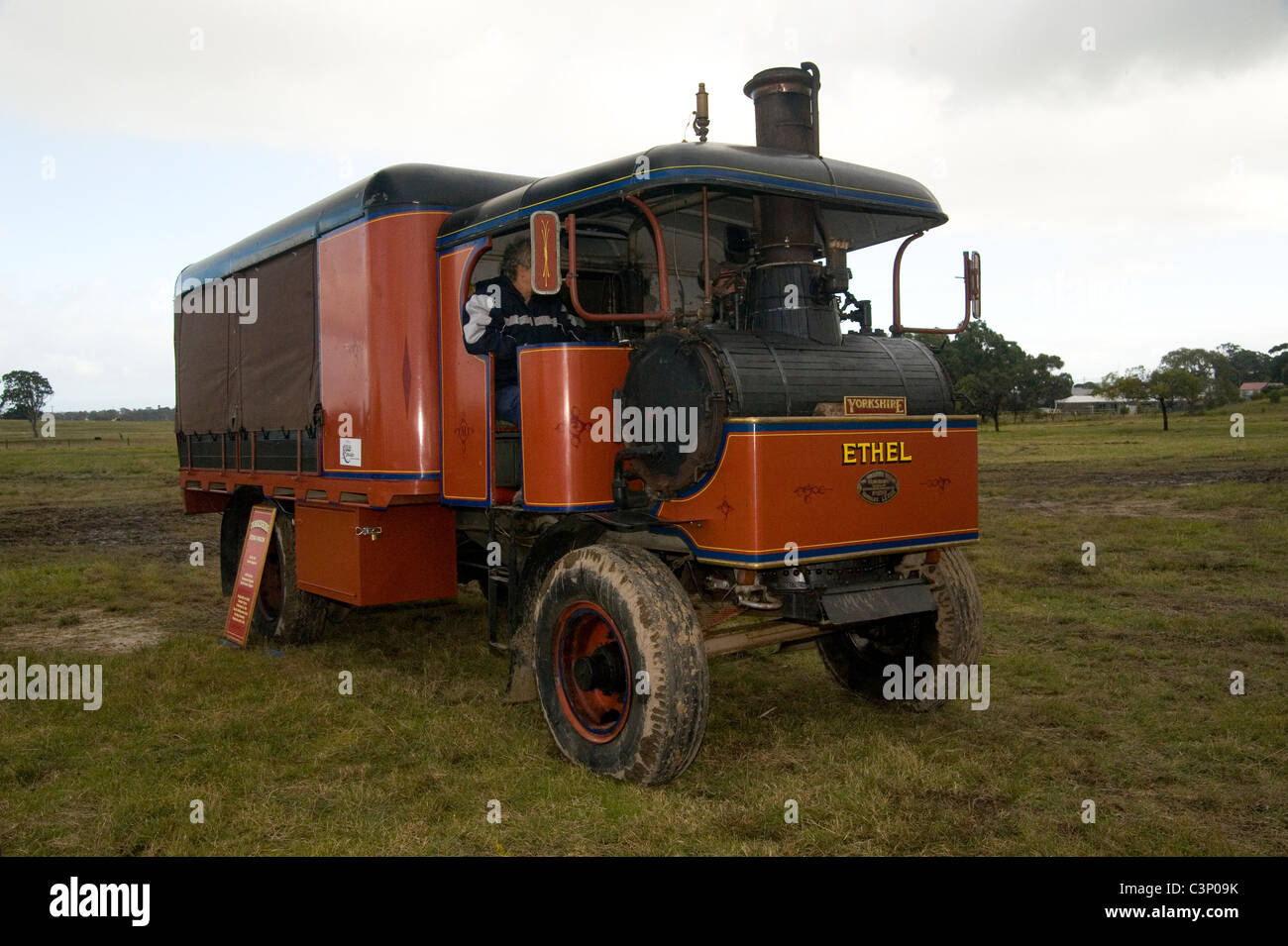 steam powered truck Stock Photo