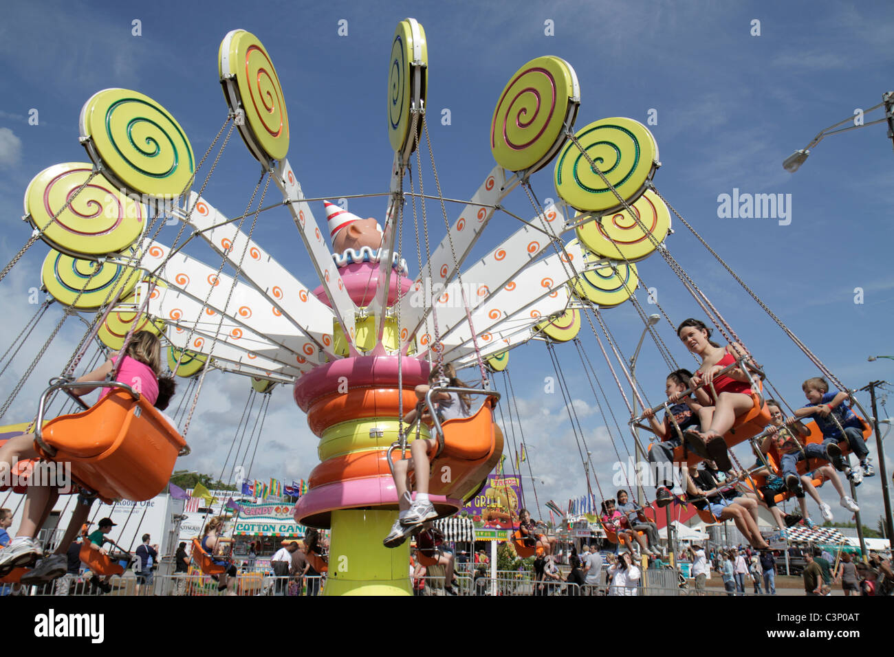 Carnival ride strawberry festival plant hires stock photography and