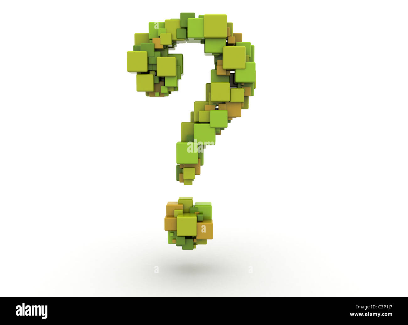 Floating abstract question mark Stock Photo Alamy