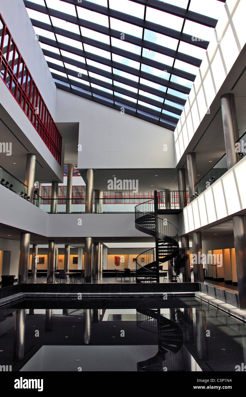 Interior view of the Charles Wang Asian Cultural Center on the campus of Stony Brook University, Long Island NY Stock Photo