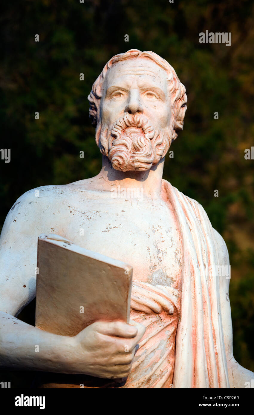 Statue of Herodotos, Greek Historain, Bodrum, Turkey Stock Photo