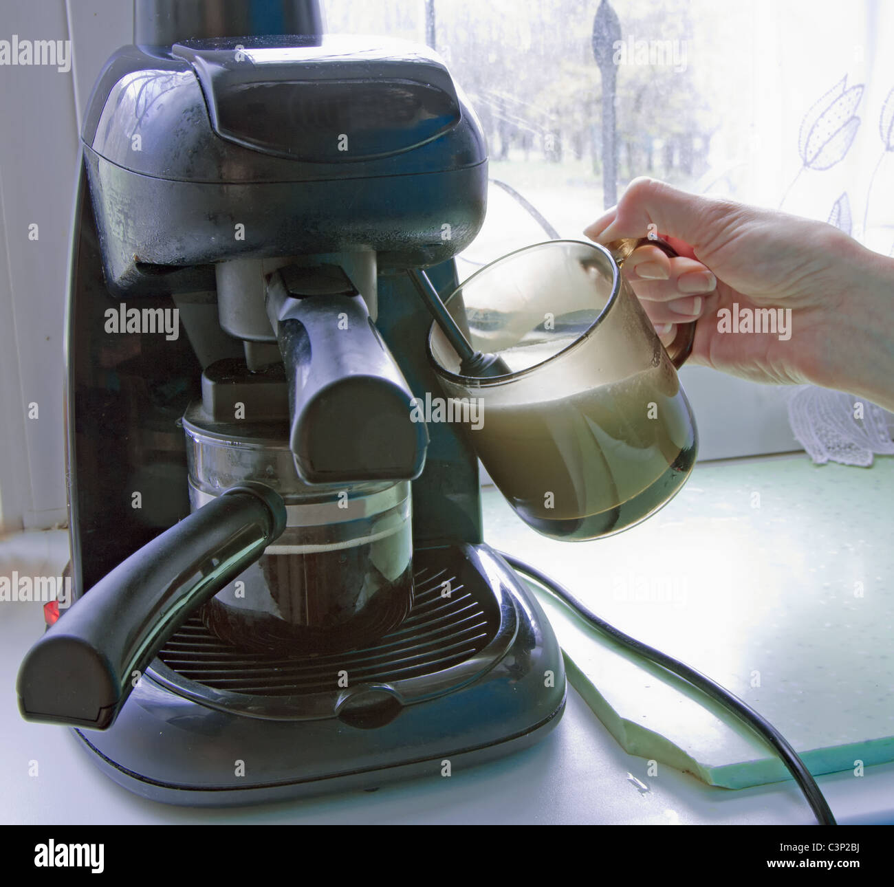 Coffee machine home hi-res stock 