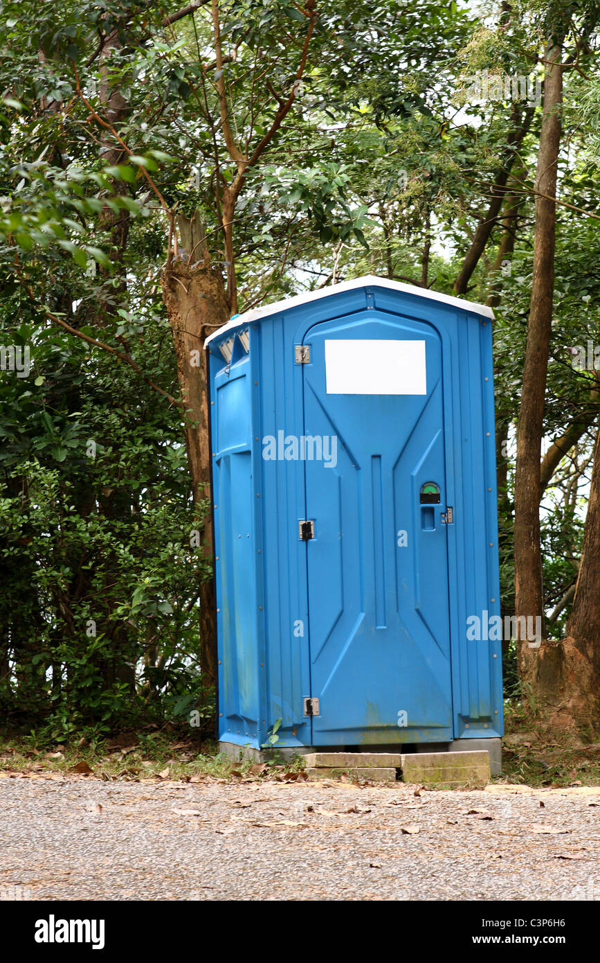 Portable bathroom,toilets. ( Major elements of the original design have been altered. ) Stock Photo