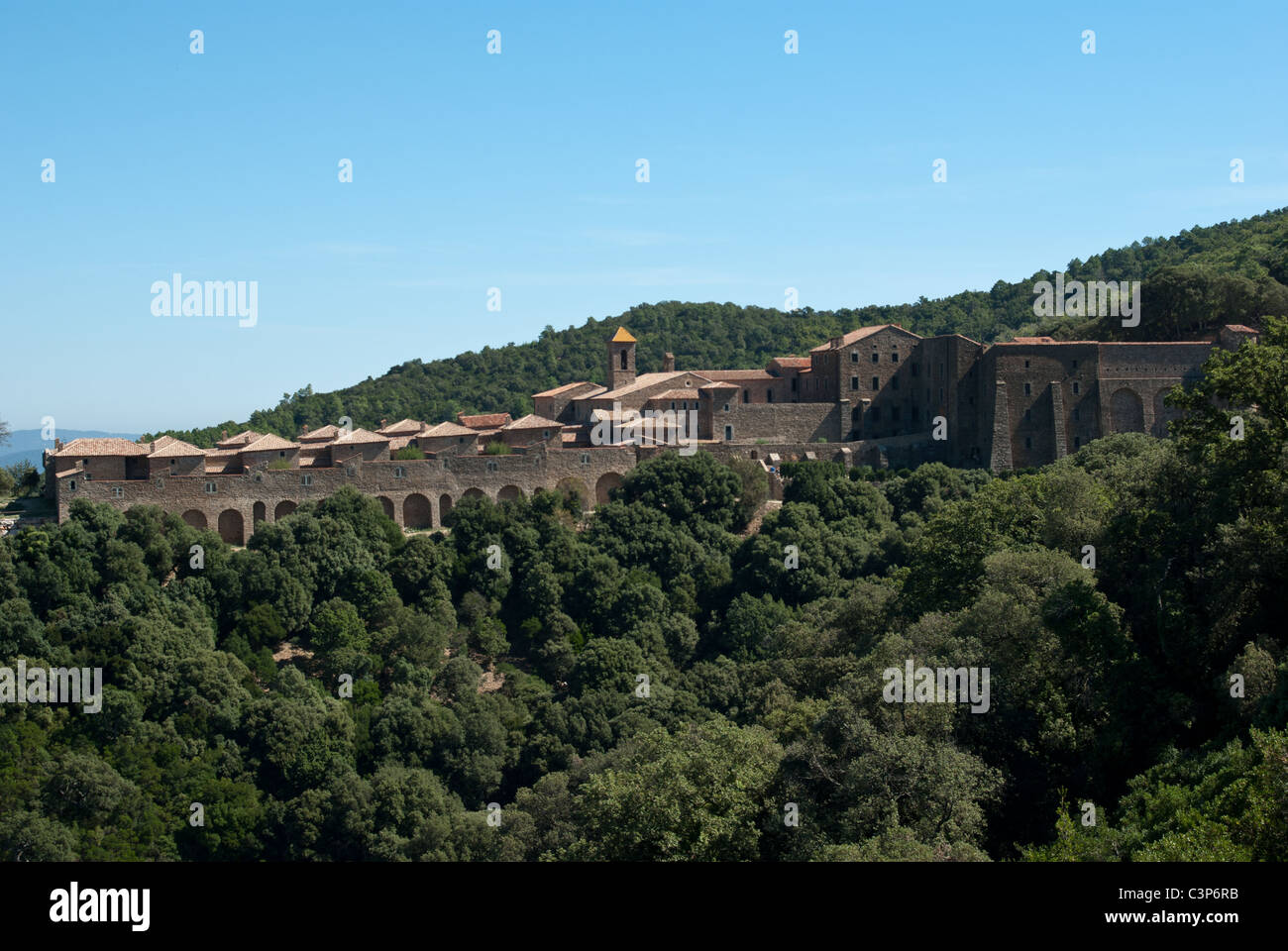 Monastery of La Verne, Chartreuse de la Verne Stock Photo