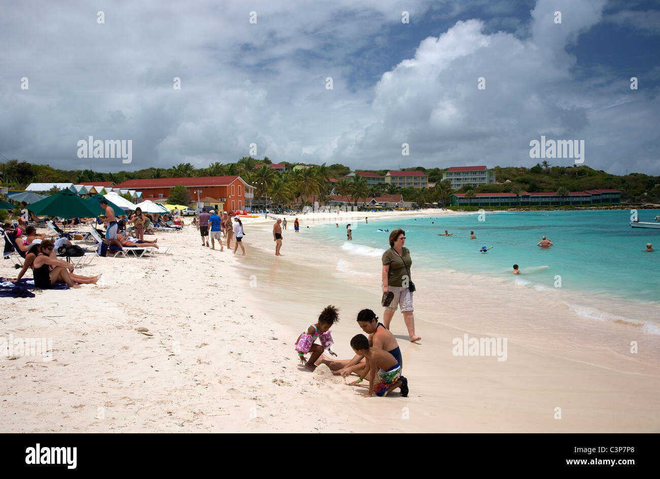 Long Bay Beach in Antigua Stock Photo Alamy