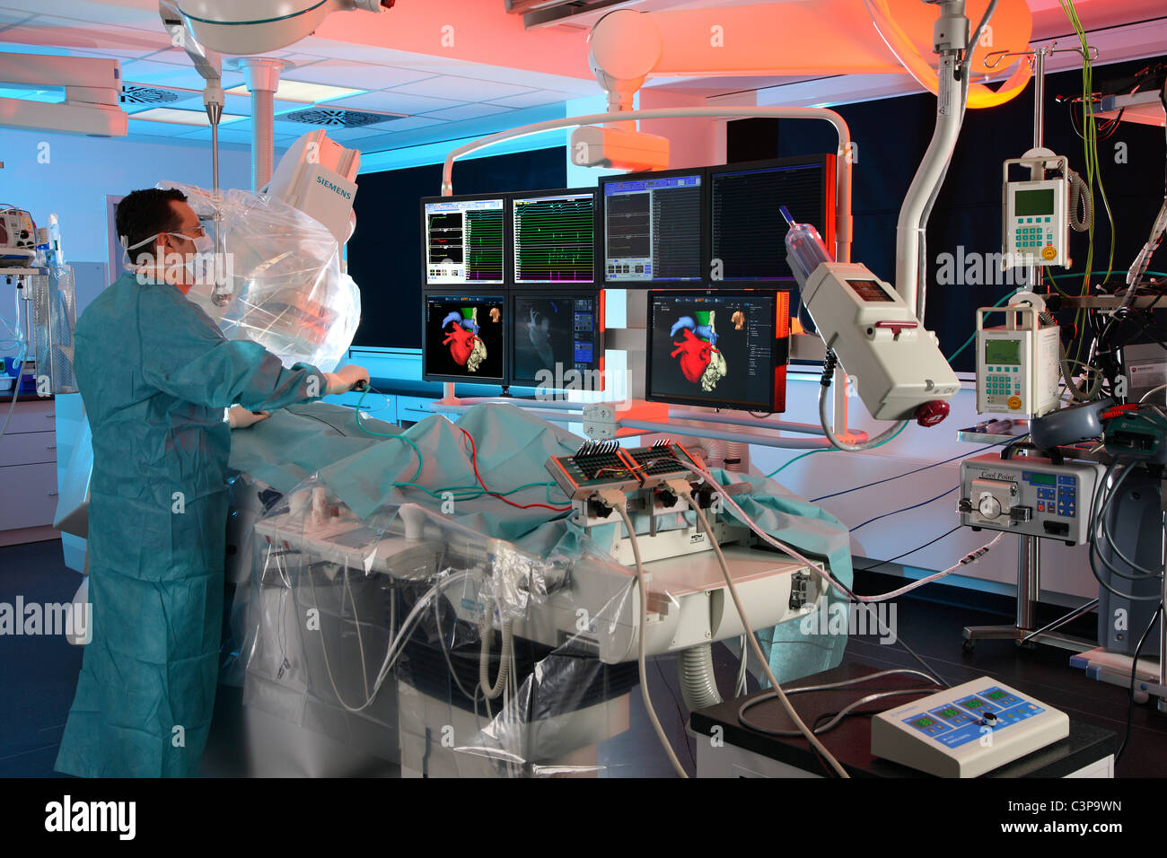 Hospital, Cardiac catheterization laboratory, (heart cath) is the