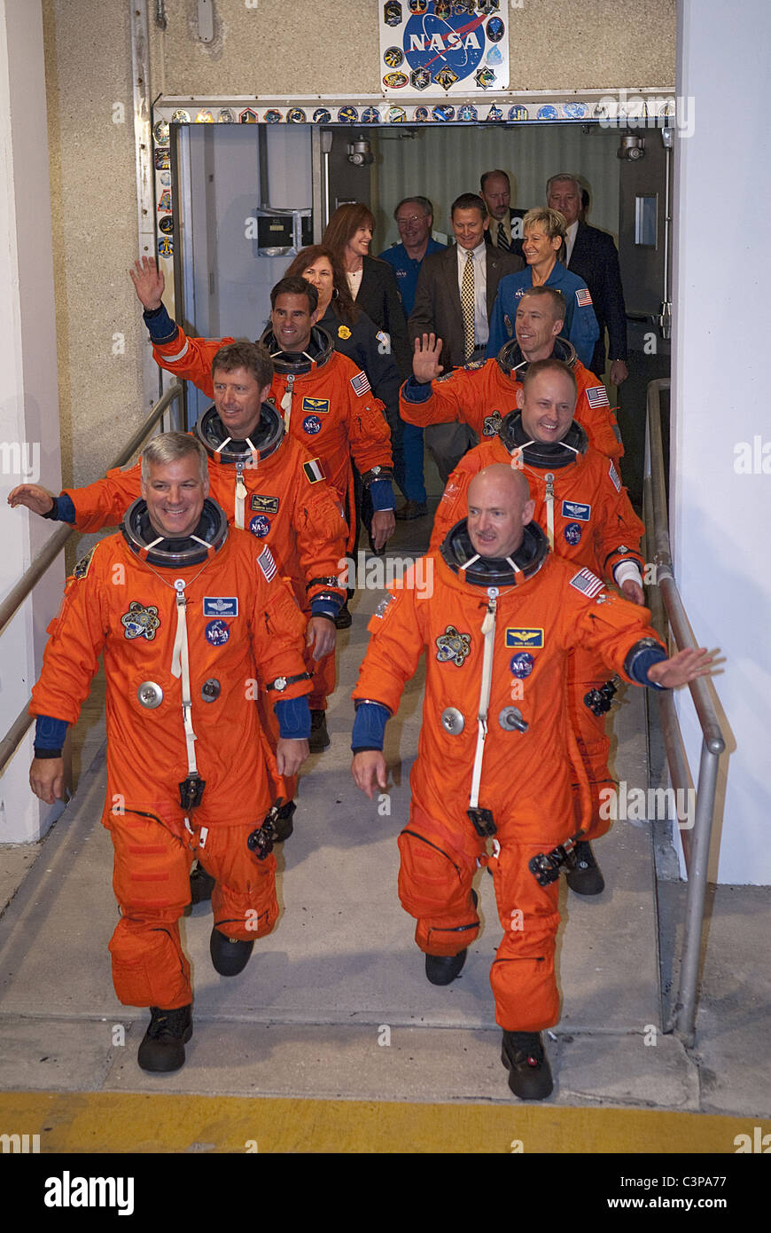 orange space suit for astronaut