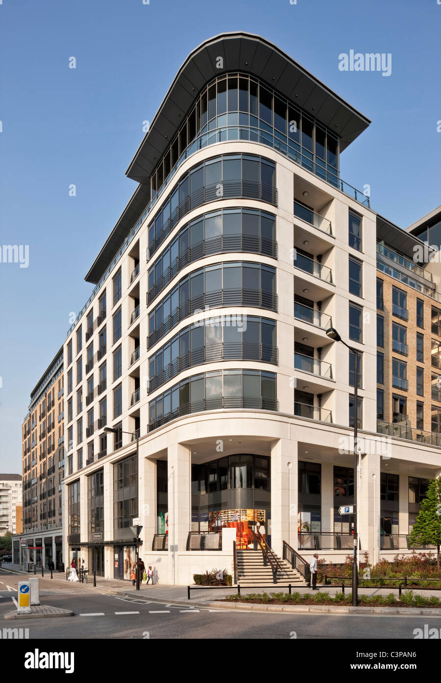 Imperial Wharf apartments and penthouses in Chelsea, London Stock Photo