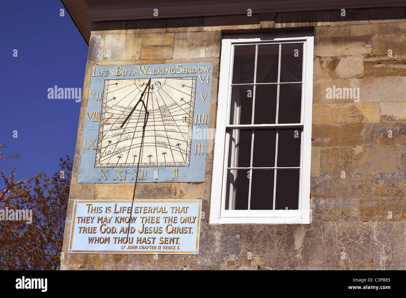 Sundial on the wall of Malmesbury House in Salisbury, Wiltshire, UK Stock Photo Alamy