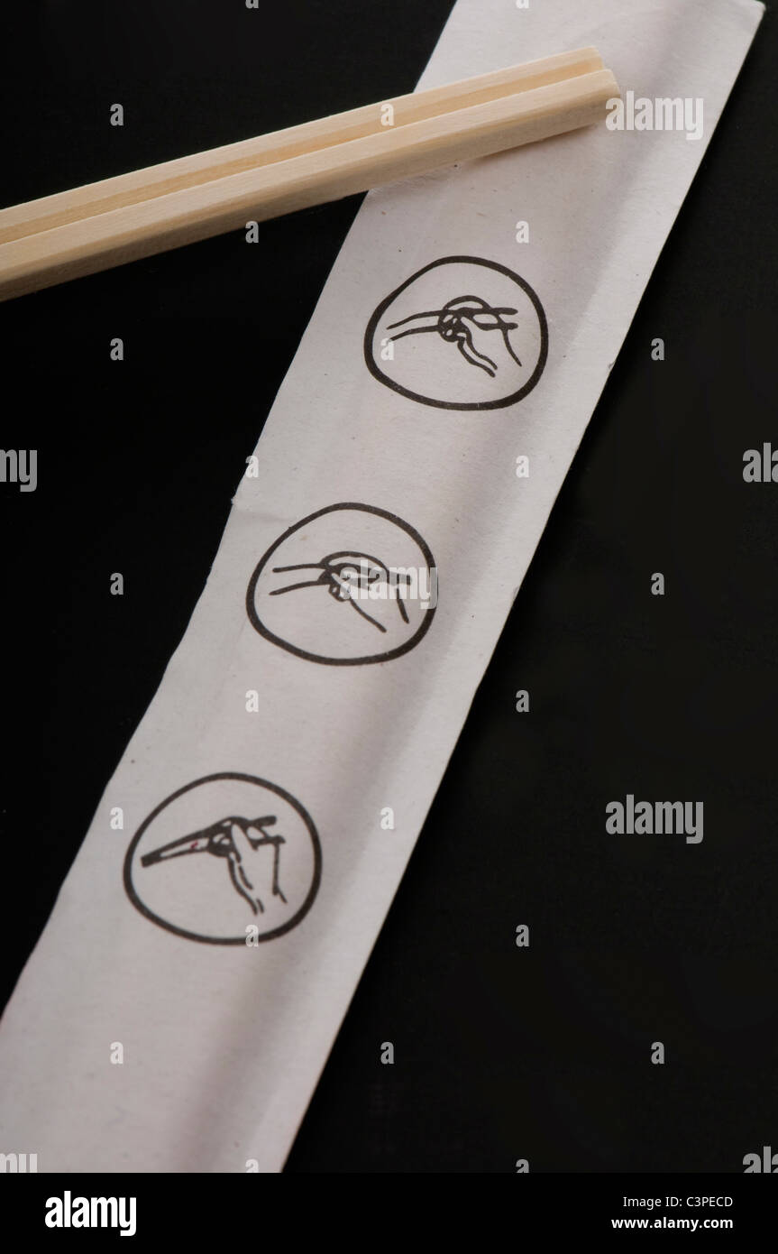 Chopstick instructions hires stock photography and images Alamy