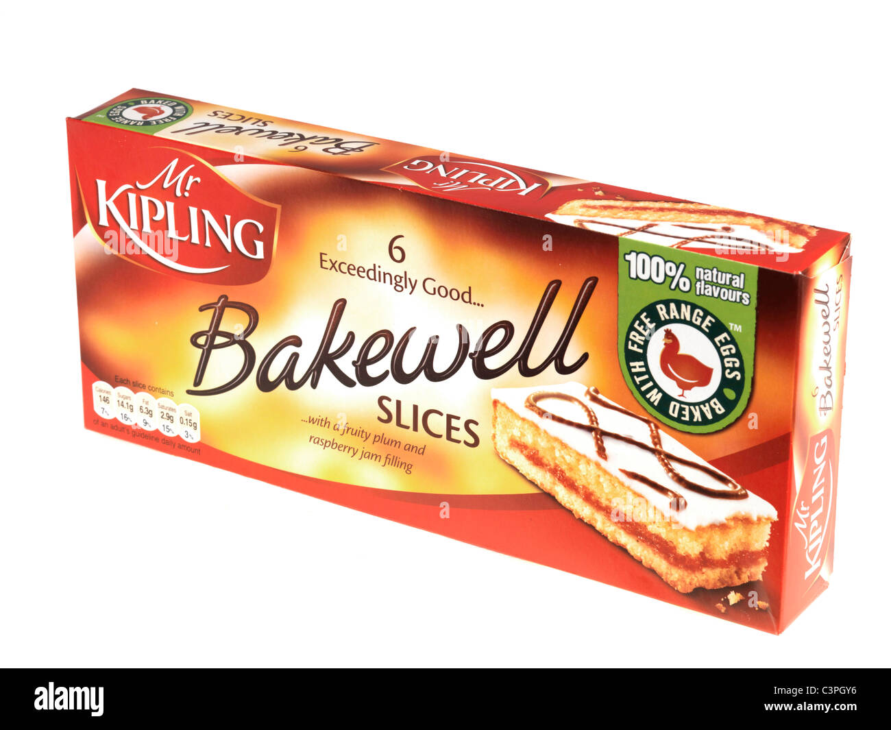 Bakewell Slices Stock Photo Alamy