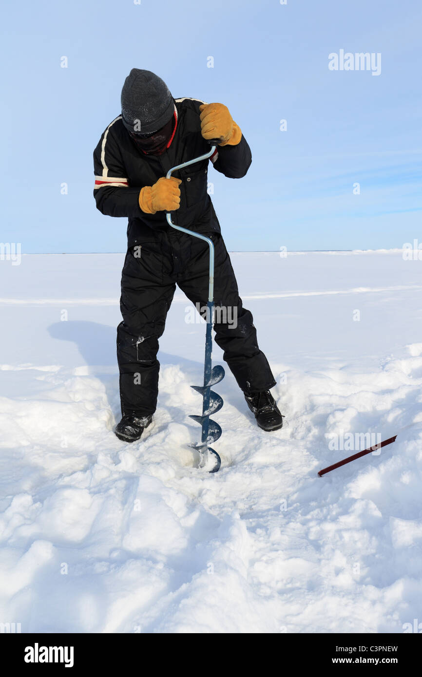 Ice fisherman hi-res stock photography and images - Alamy
