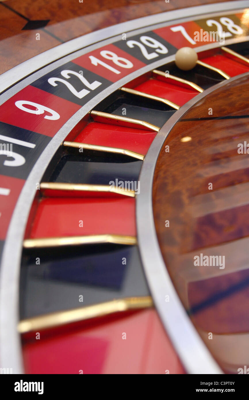 Casino Roulette wheel Stock Photo Alamy
