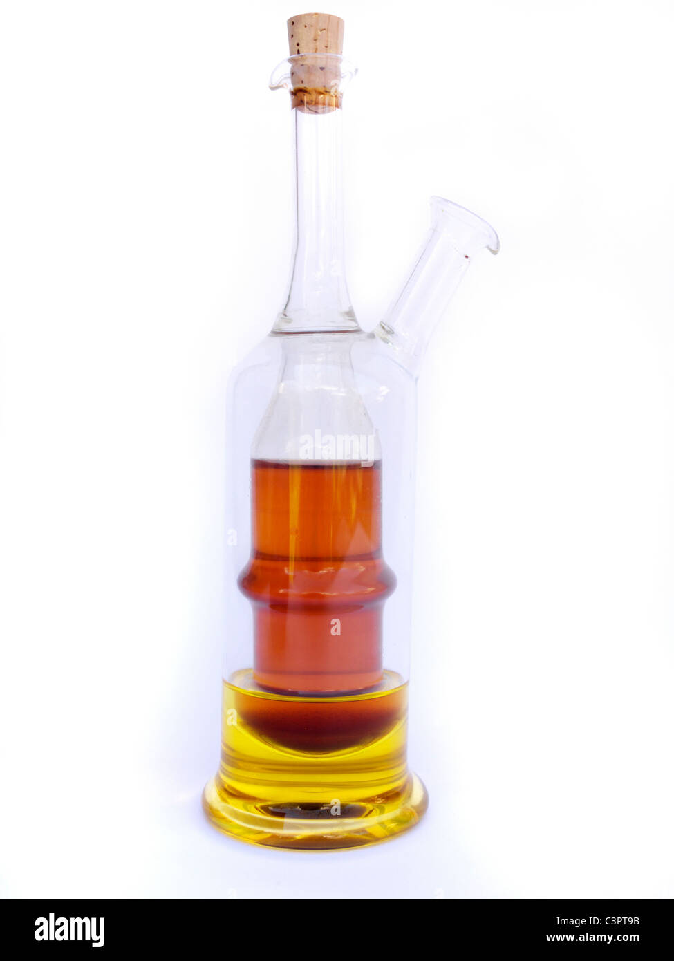 Combined cruet for oil and vinegar Stock Photo Alamy