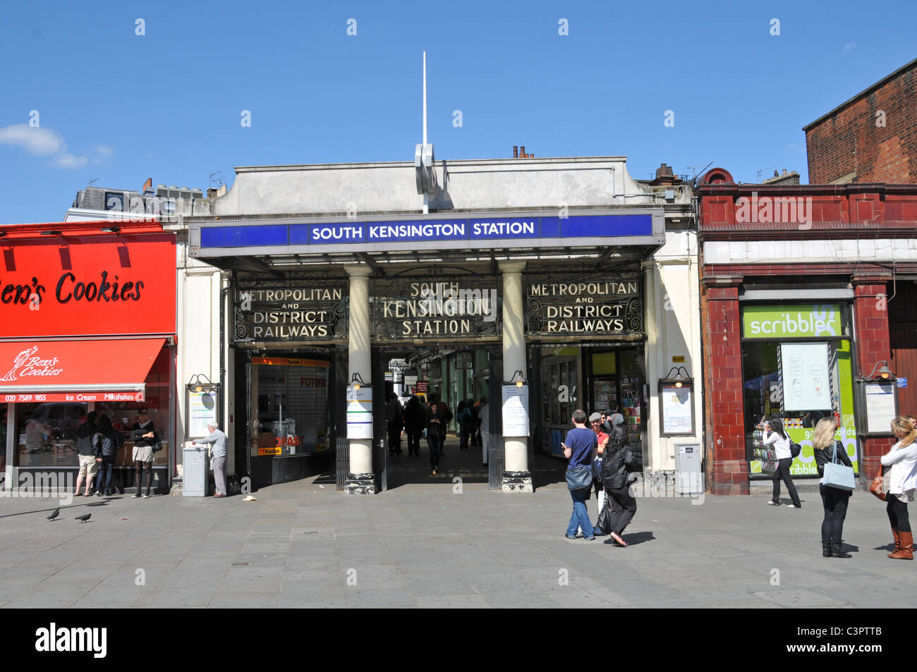 South Kensington Underground Tube station London transport Piccadilly