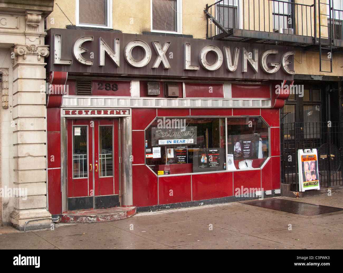 Lenox Lounge Harlem New York Stock Photo Alamy