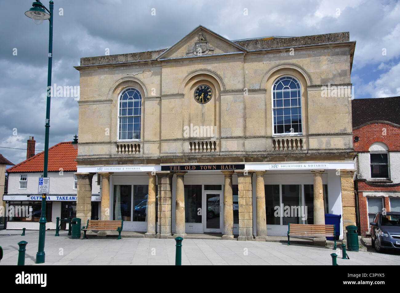 The Old Town Hall, Market Place, Westbury, Wiltshire, England, United Kingdom Stock Photo