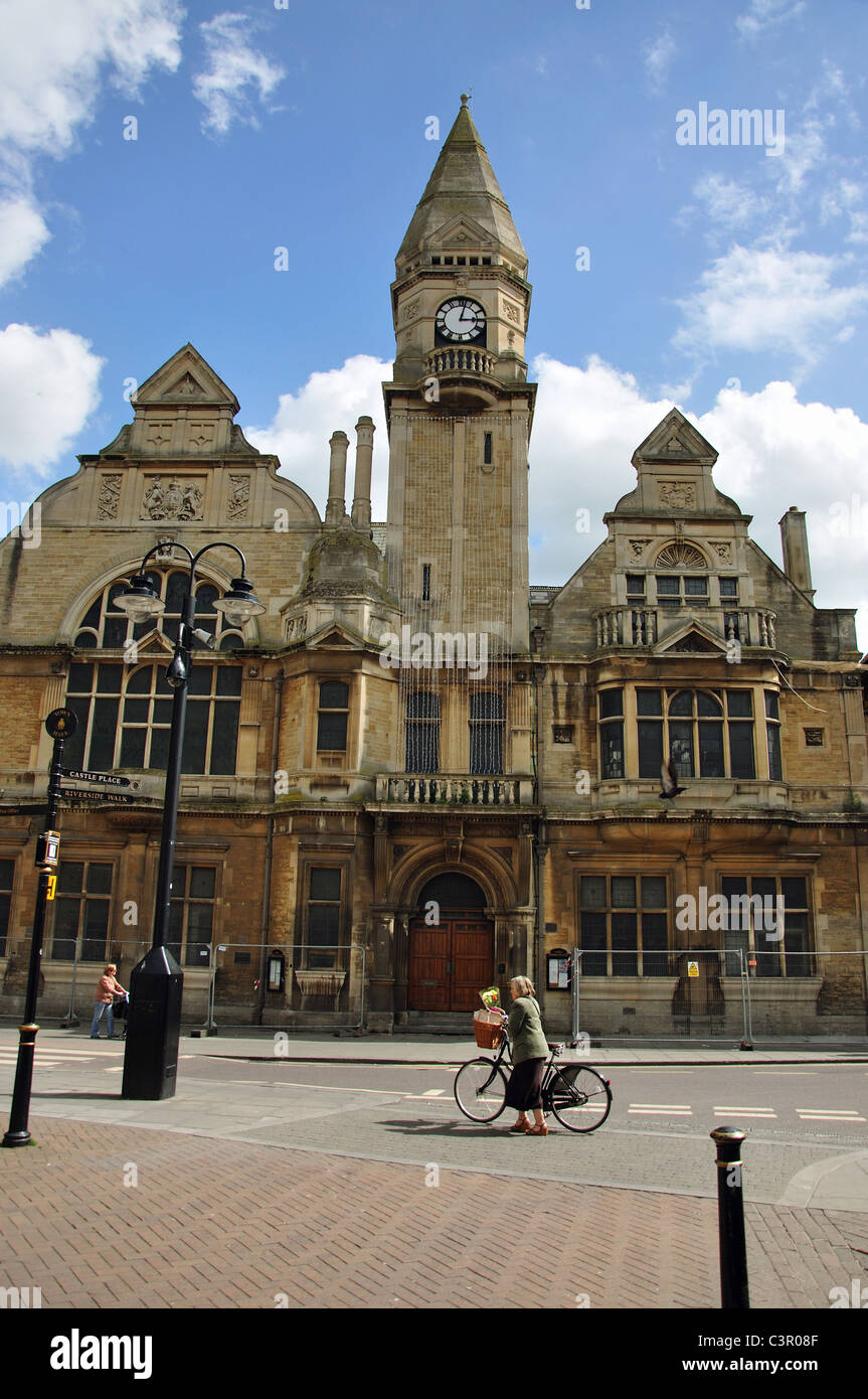 Trowbridge Town Hall from Fore Street, Trowbridge, Wiltshire, England