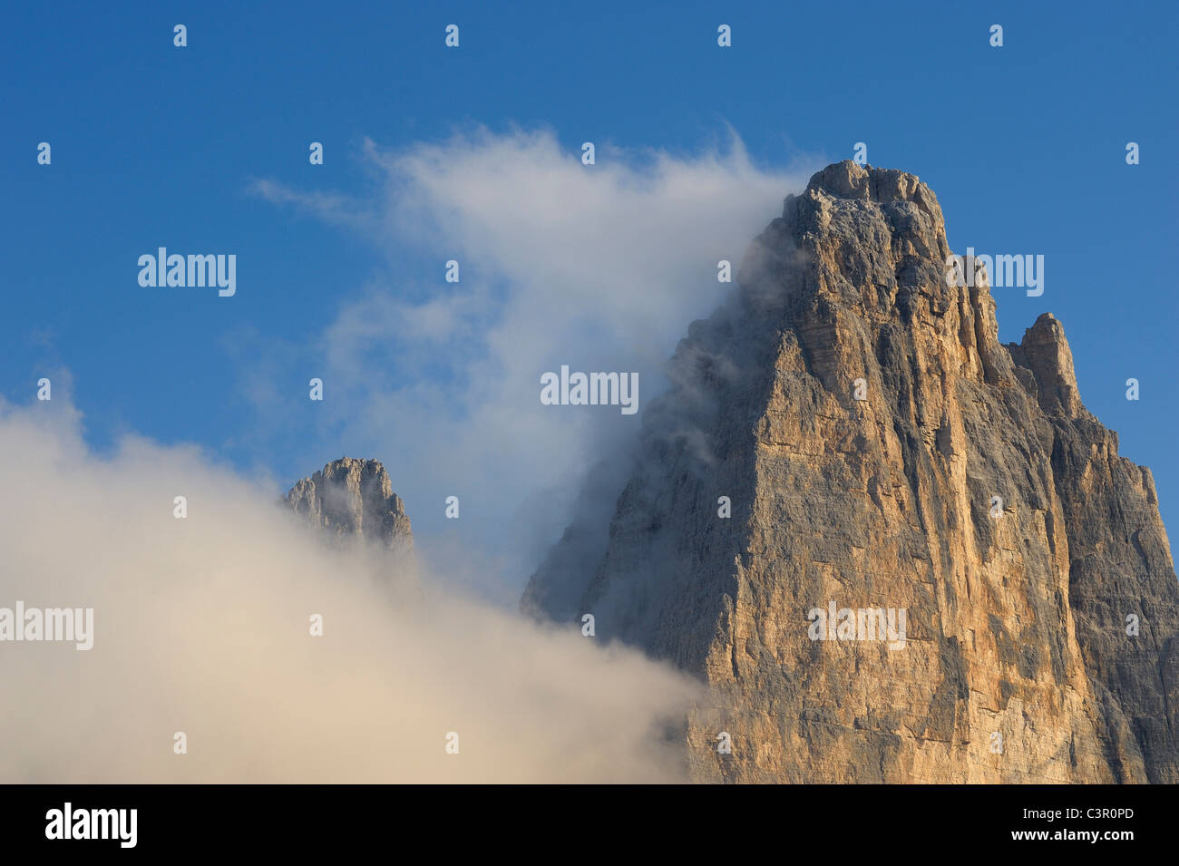 Italy, Dolomites, View of alps with clouds Stock Photo - Alamy