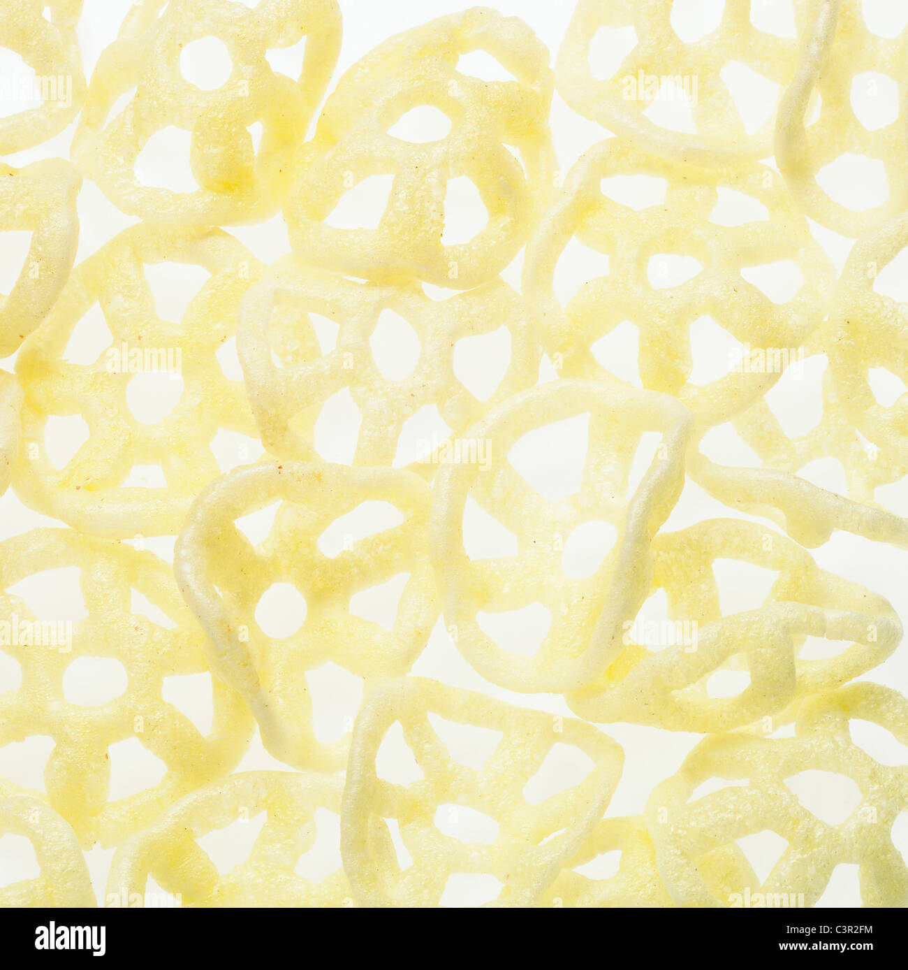Wheel shaped chips, closeup Stock Photo Alamy