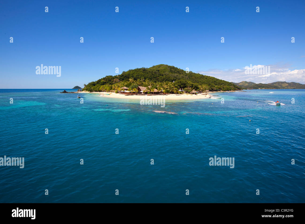 Castaway Island Resort, Qalito Island, Mamanucas, Fiji, beach Stock ...