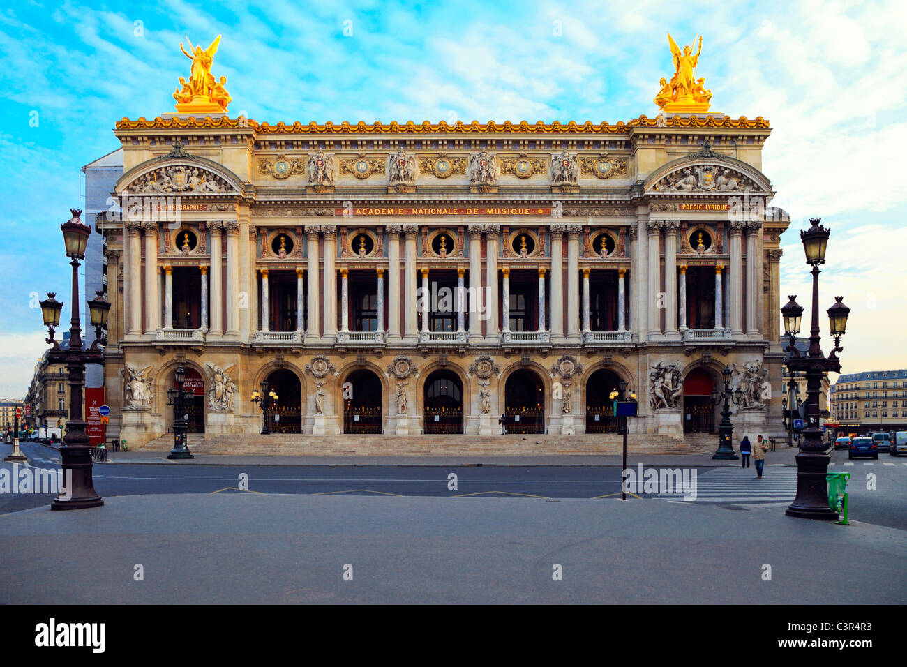 Facade of The Opera or Palace Garnier. Paris, France. Stock Photo