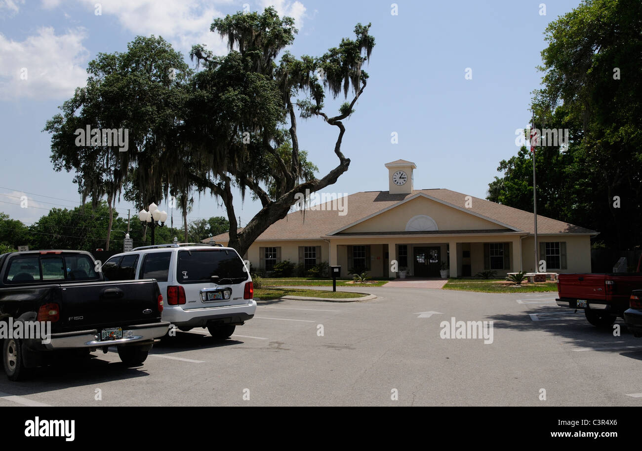 Dunnellon City Hall Marion County Florida USA Stock Photo