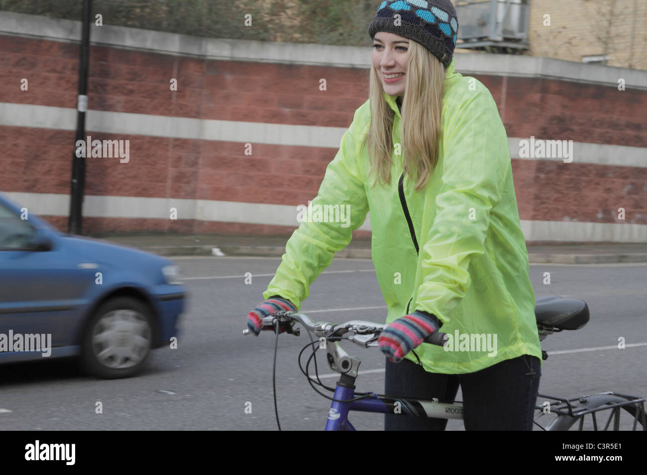 girls push along bike
