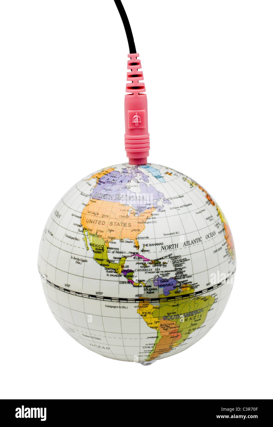 Global network cable map hi-res stock photography and images - Alamy