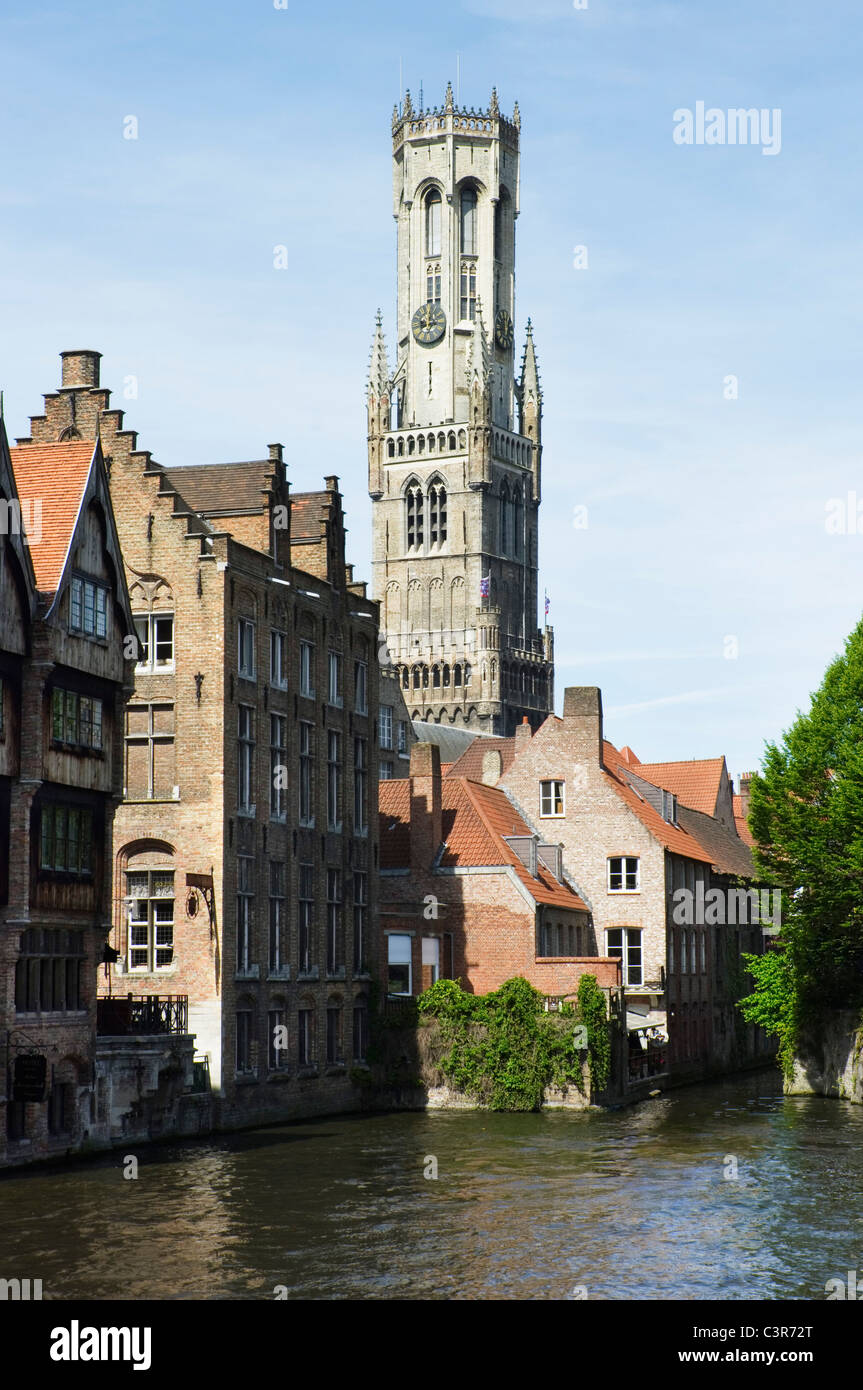 Belgium Bruges West Flanders Rozenhoedkaai View Of Canal With belgium-bruges-west-flanders-rozenhoedkaai-view-of-canal-with