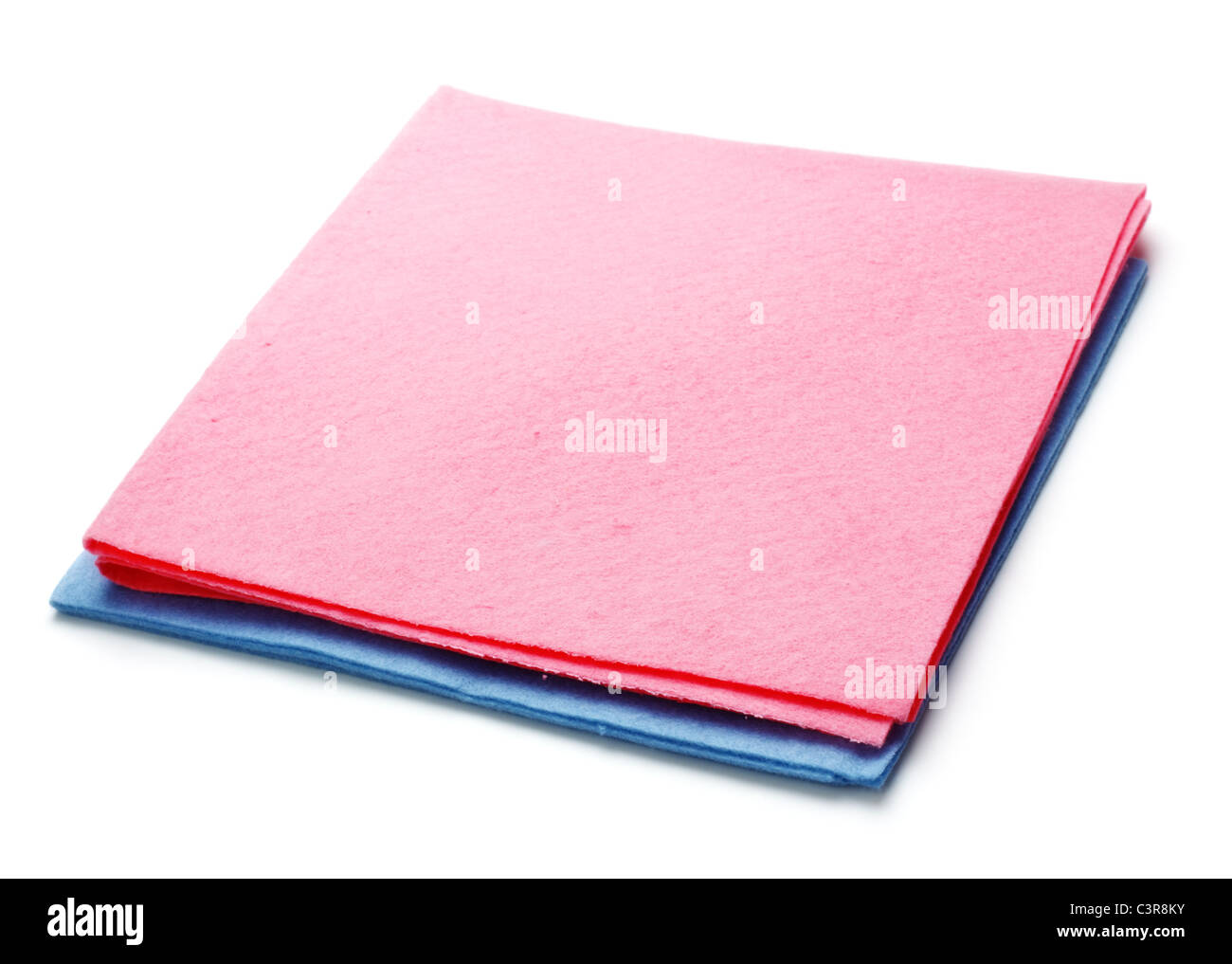 two microfiber dusters isolated on white background Stock Photo - Alamy