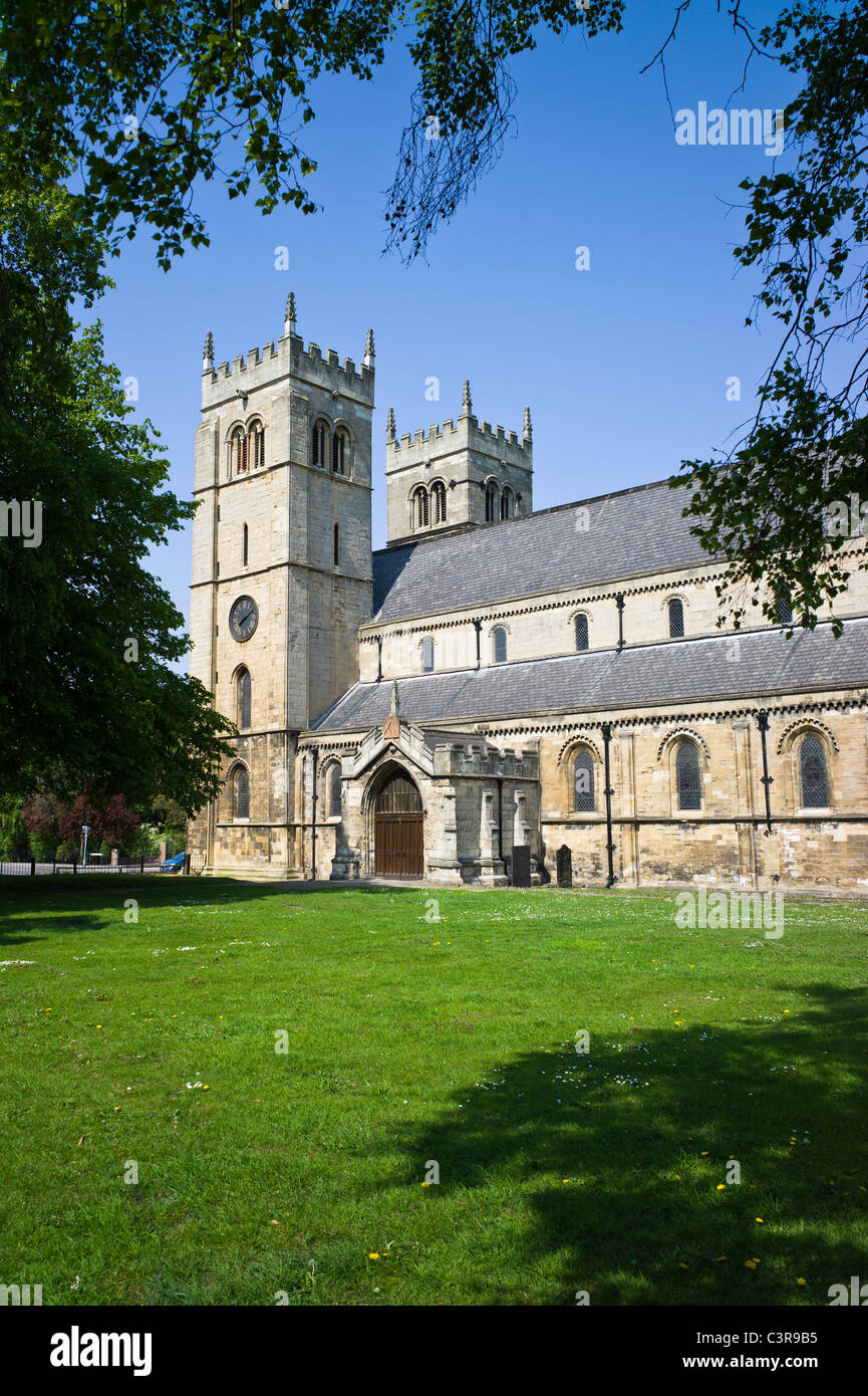 Priory church in Worksop Nottinghamshire UK Stock Photo
