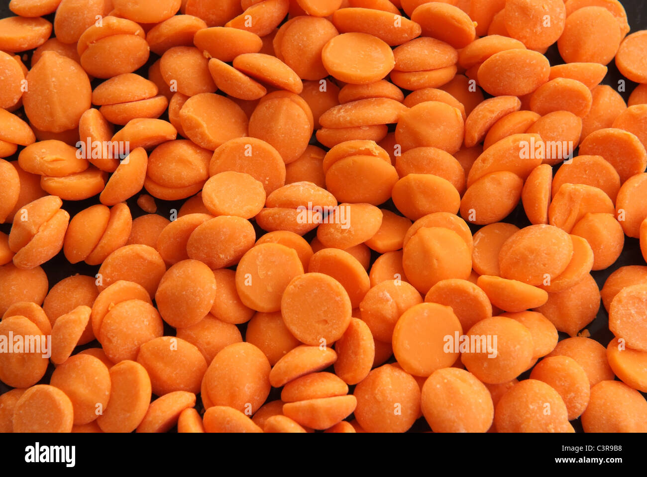 orange Chocolate Buttons Stock Photo Alamy