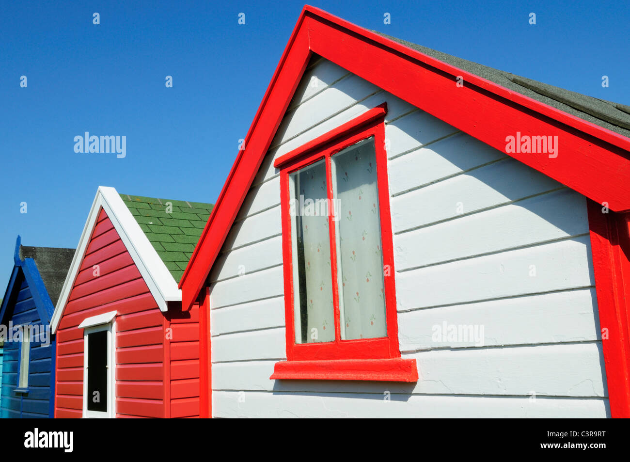 Beach Huts at Southwold, Suffolk, England, Uk Stock Photo