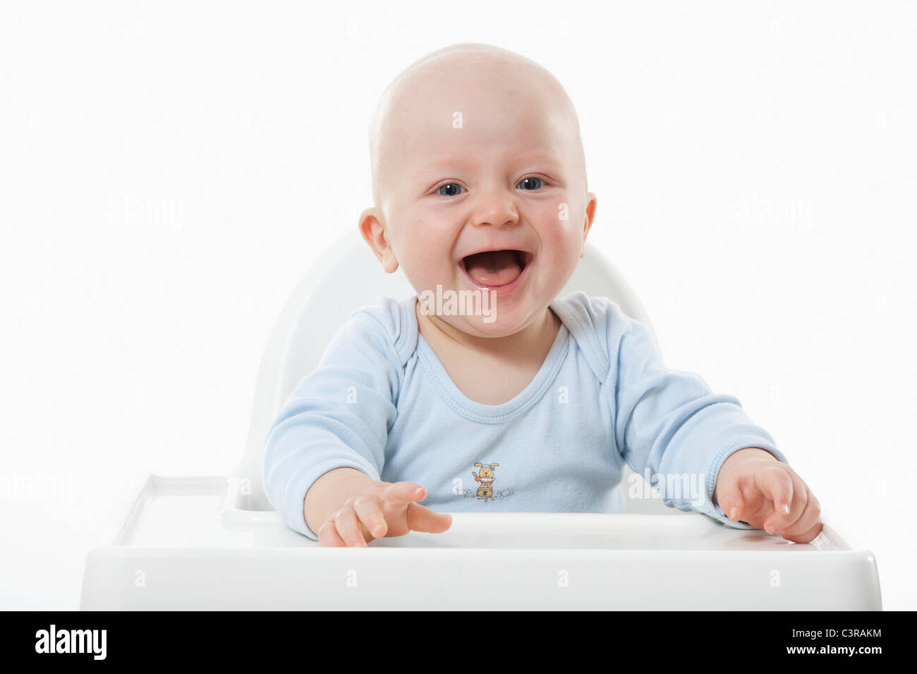 Baby white high chair hi-res stock photography and images - Alamy