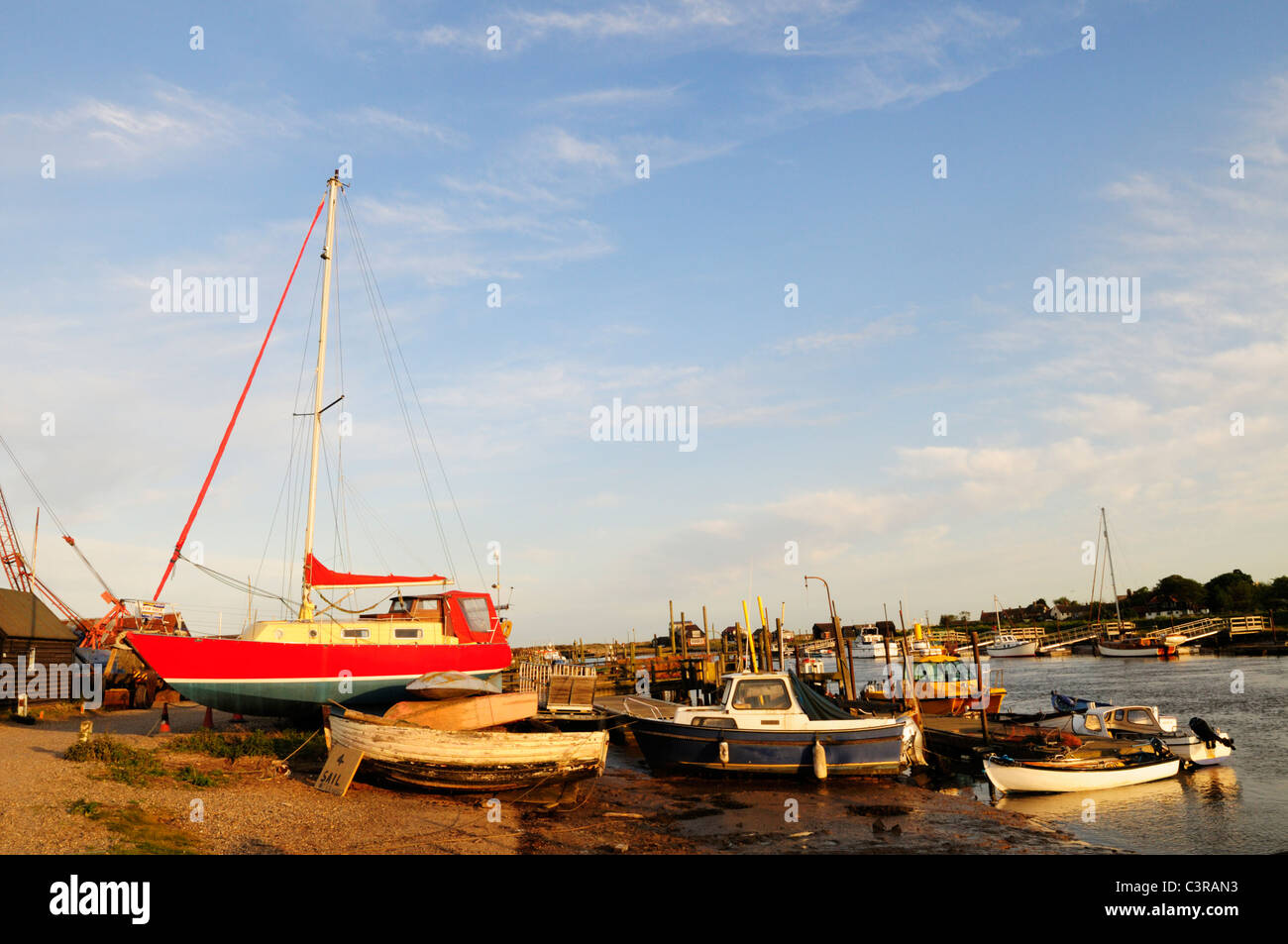 The Harbour at Southwold, Suffolk, England, UK Stock Photo