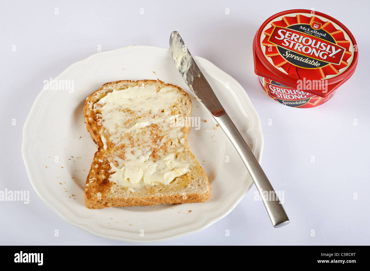 McLelland Seriously Strong cheese spread Stock Photo