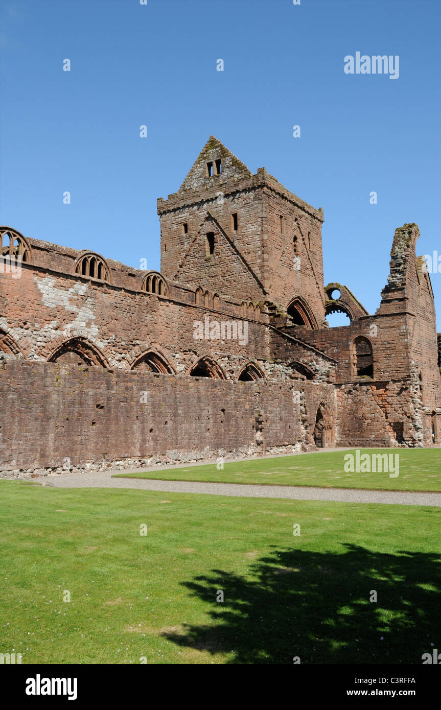 Sweetheart Abbey, New Abbey, Dumfries and Galloway, Scotland Ruin of