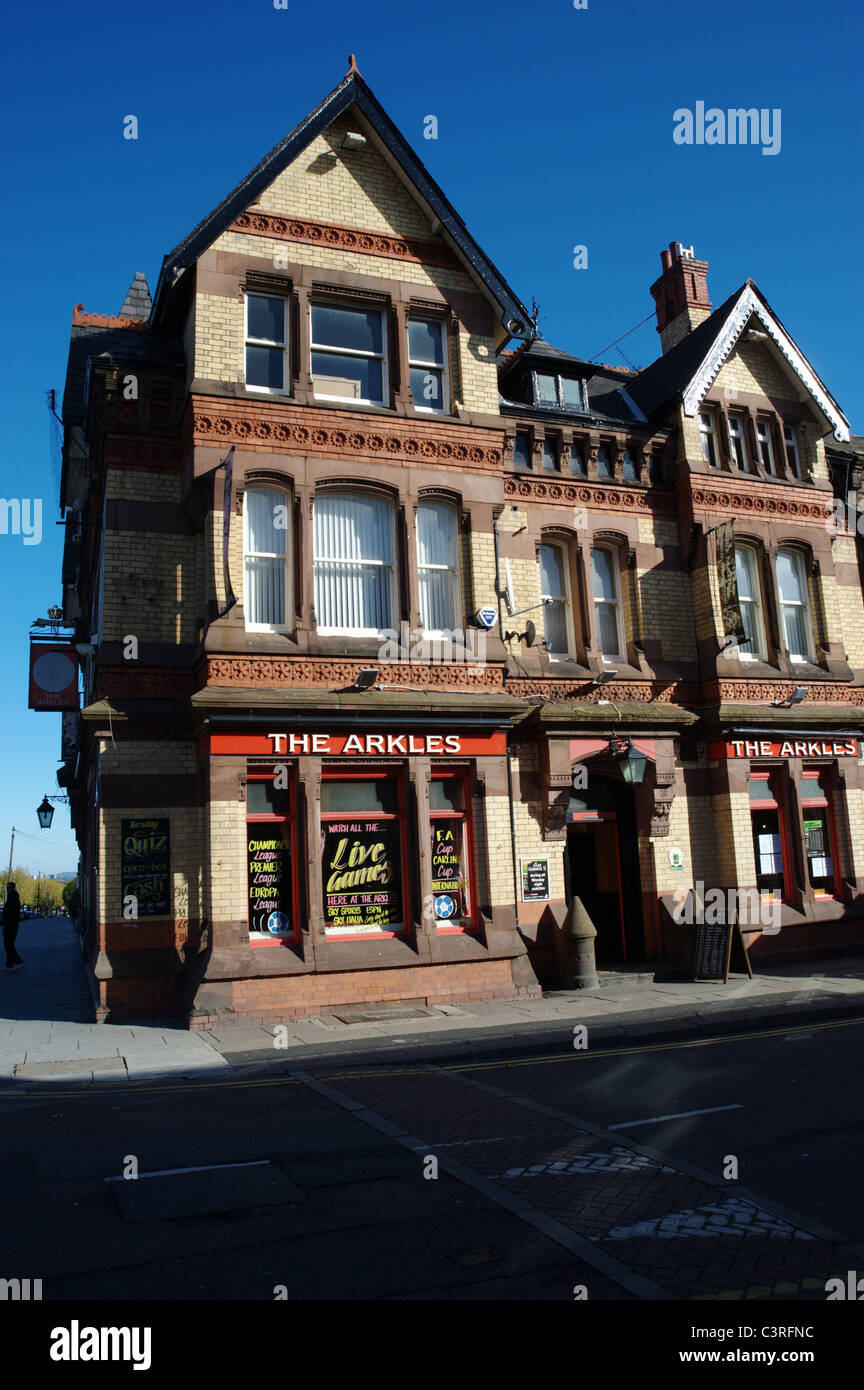 The Arkles, 77 Anfield Road Liverpool, Merseyside England UK. Pub or