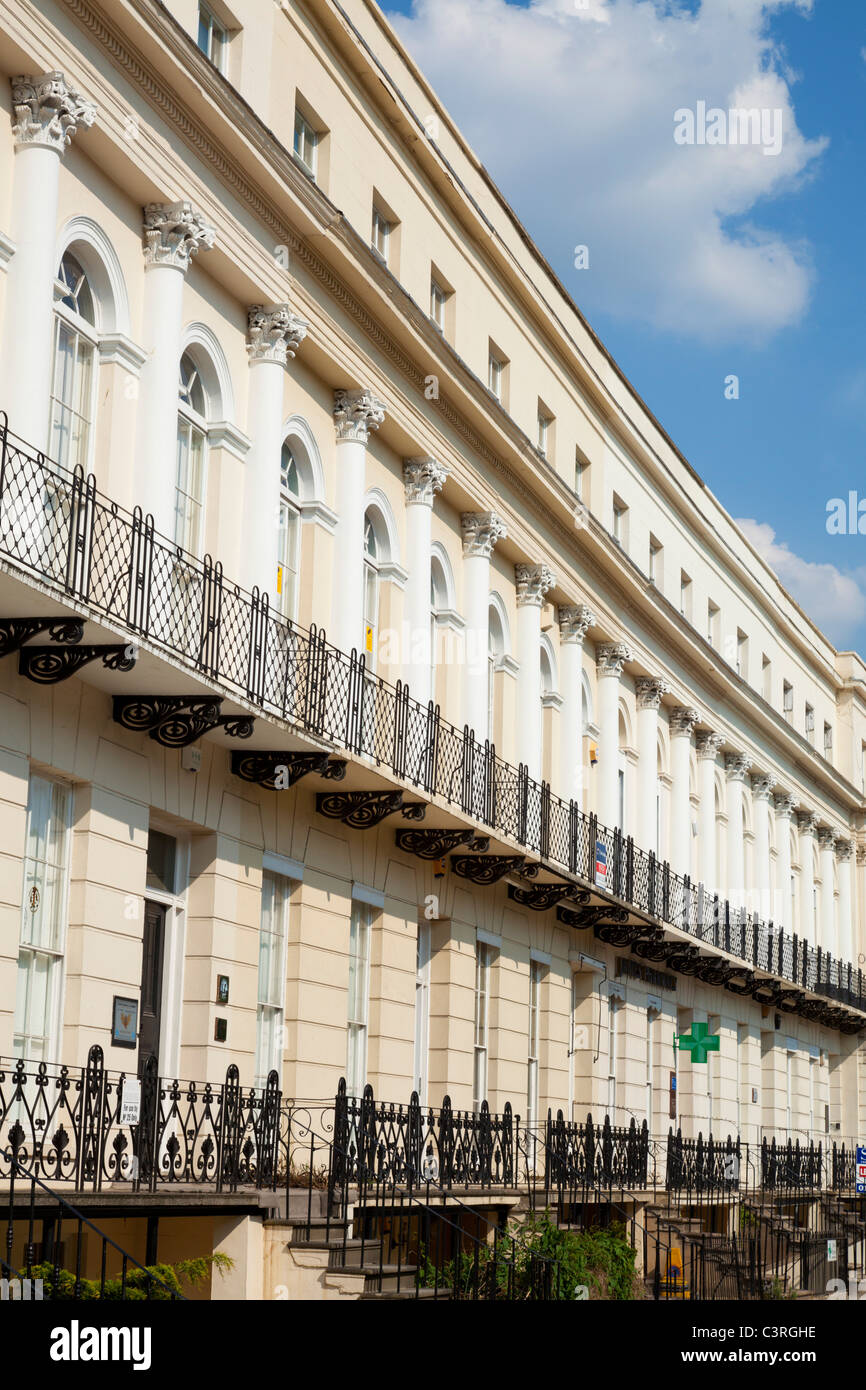 Terrace of houses Cheltenham Spa Gloucestershire England GB UK