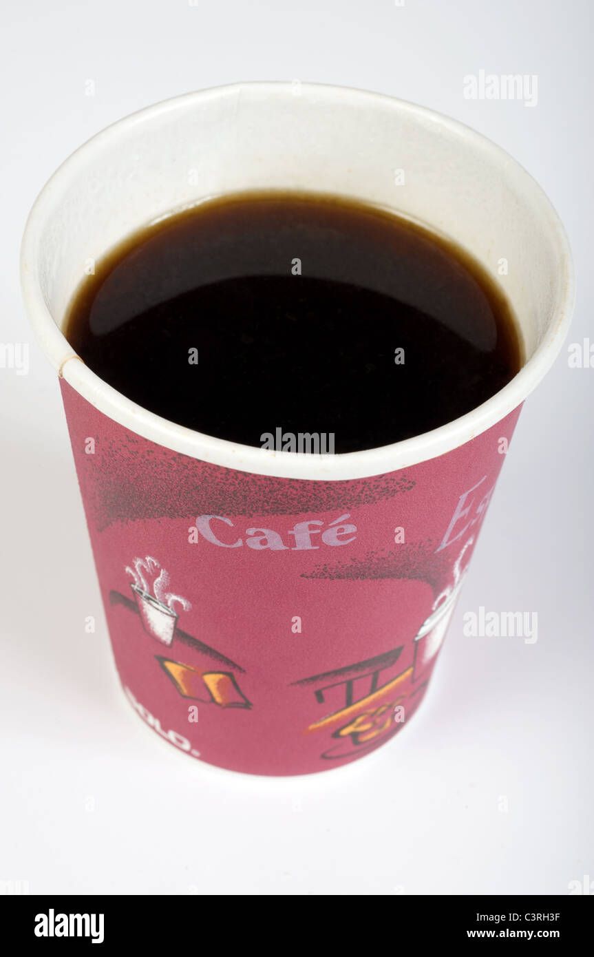 Take-away black coffee Stock Photo