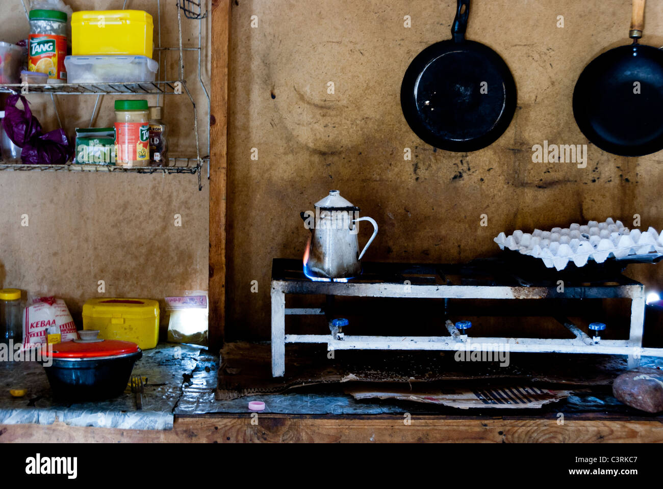 Kitchen - Ras Abu Galum National Park - Sinai Peninsula, Egypt Stock Photo