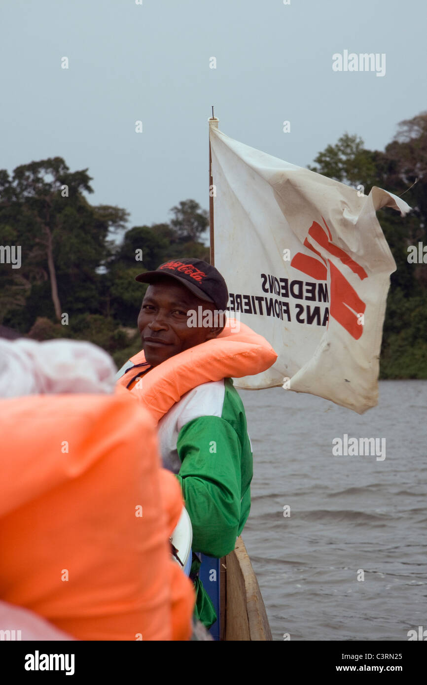 MSF Ubangi River Republic of Congo Stock Photo