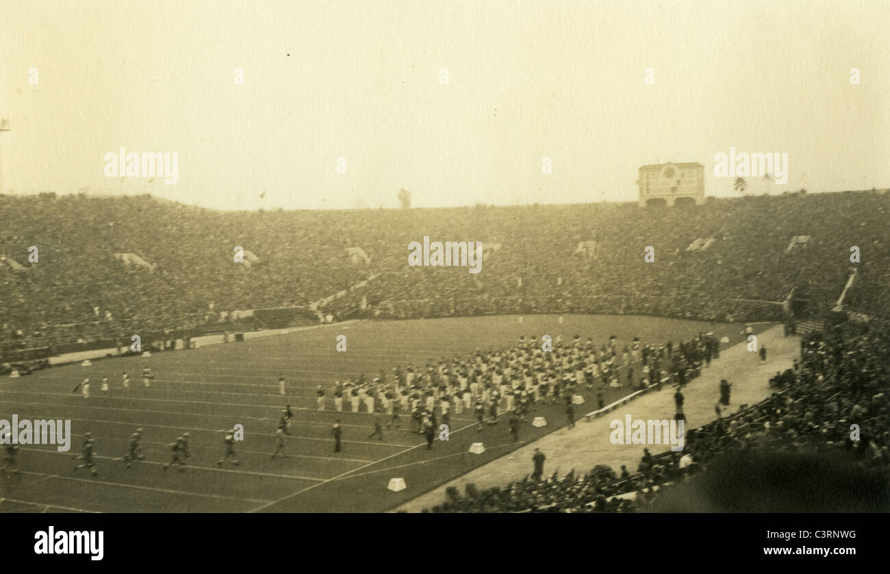 Rose Bowl January 1 1940s pasadena football game southern california sports Stock Photo