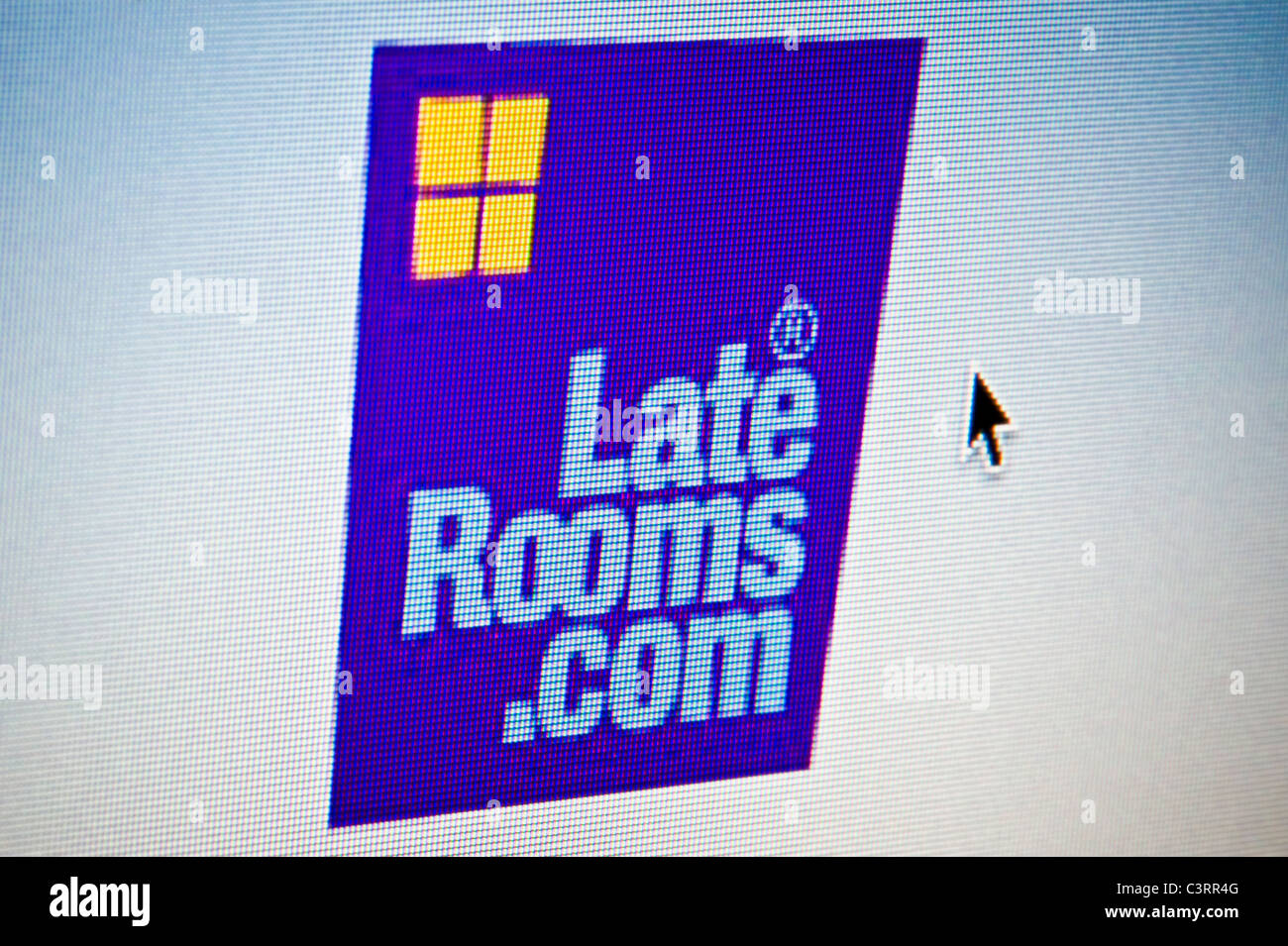 Close up of the LateRooms.com logo as seen on its website. (Editorial use only: print, TV, e-book and editorial website). Stock Photo