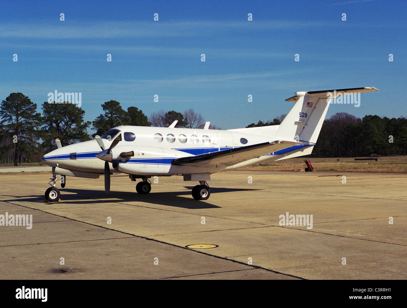 The B-200 King Air turbo prop Stock Photo