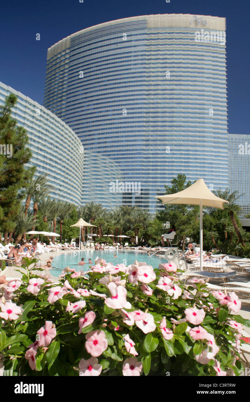 CityCenter and Aria Hotel/Casino, Las Vegas, Nevada, USA Stock Photo